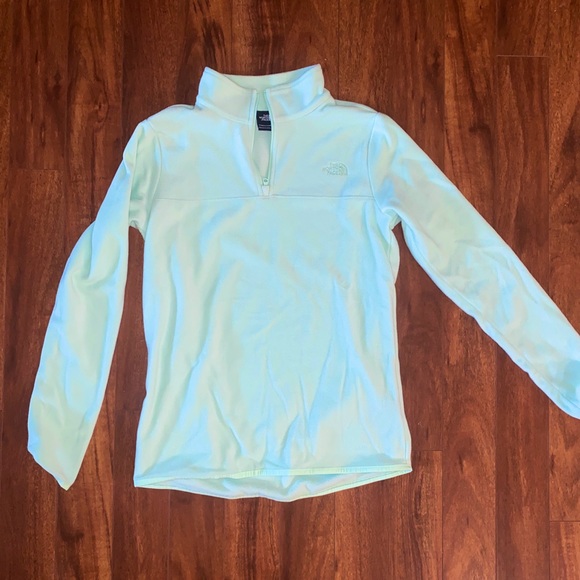 North Face light blue/aquamarine 1/4 zip up - Picture 1 of 2